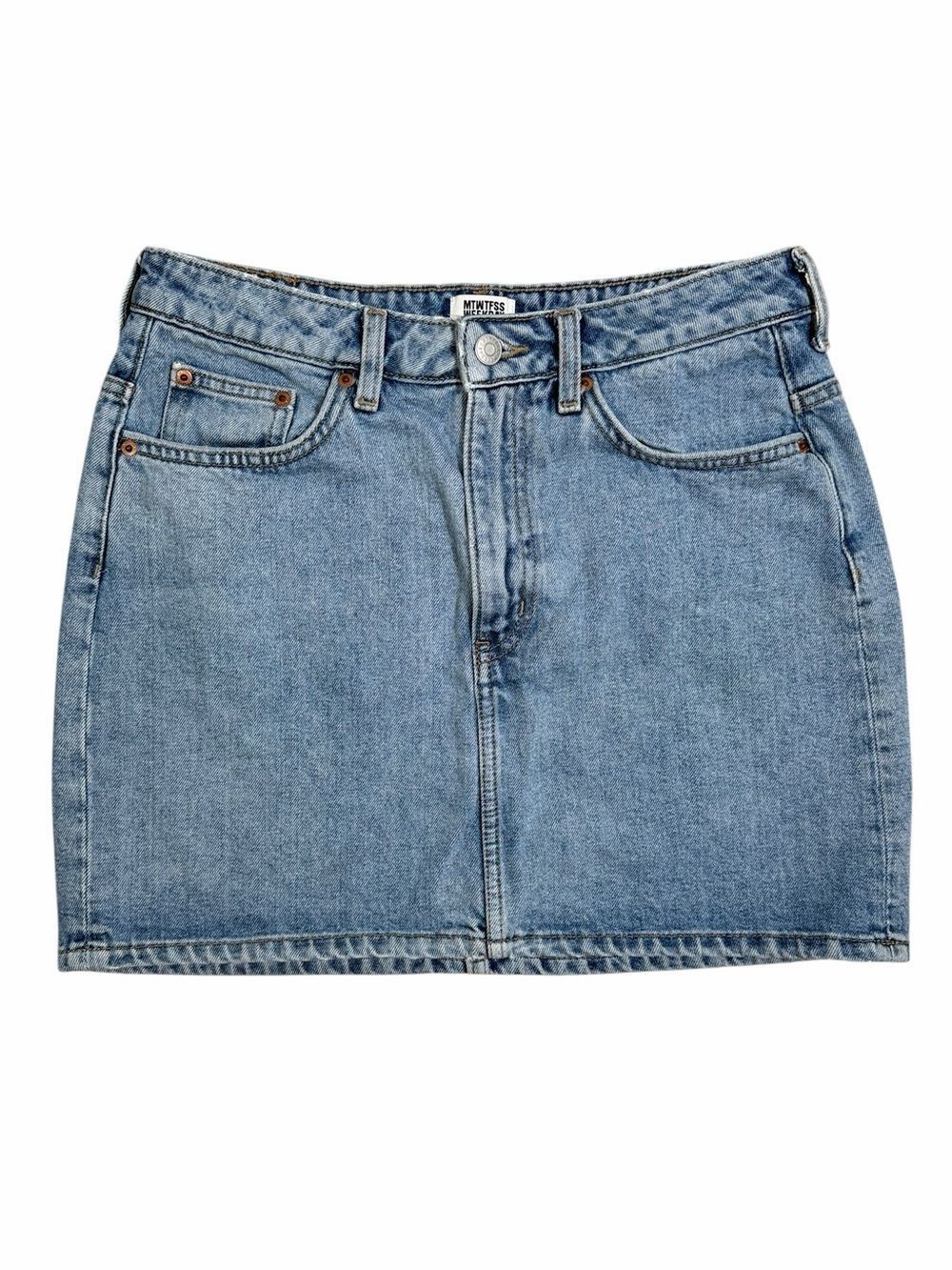 Weekday MTWTFSS Scandi Minimalist Trendy Denim Mini Skirt